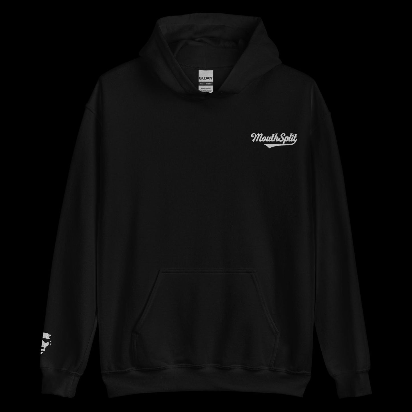 MouthSplit Cursive Embroidered Hoodie