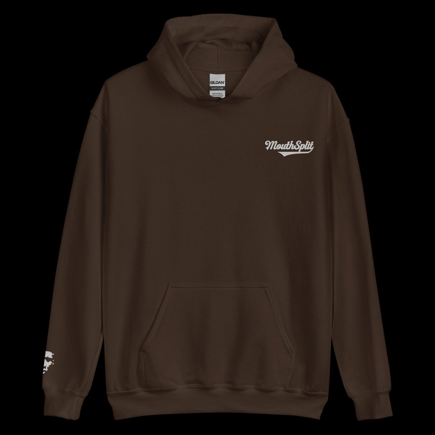 MouthSplit Cursive Embroidered Hoodie
