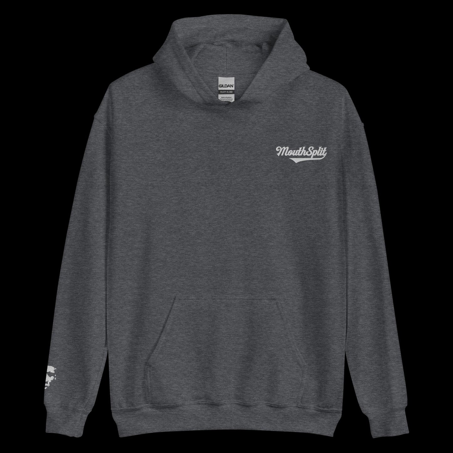 MouthSplit Cursive Embroidered Hoodie