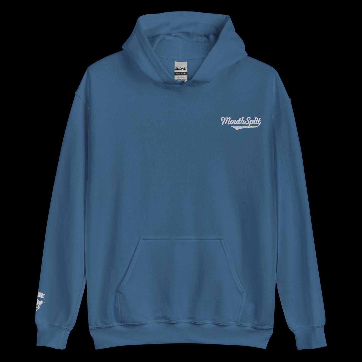 MouthSplit Cursive Embroidered Hoodie
