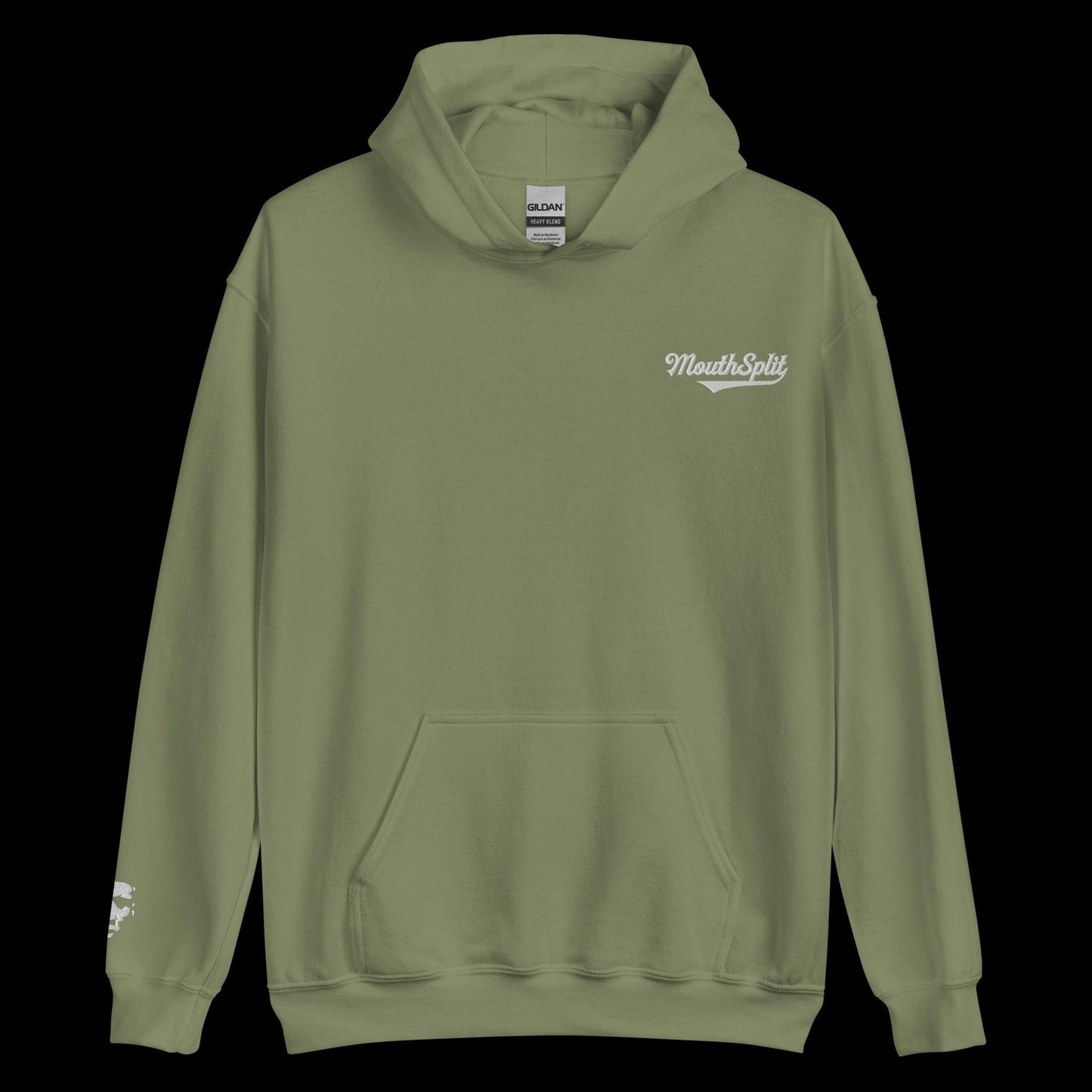 MouthSplit Cursive Embroidered Hoodie