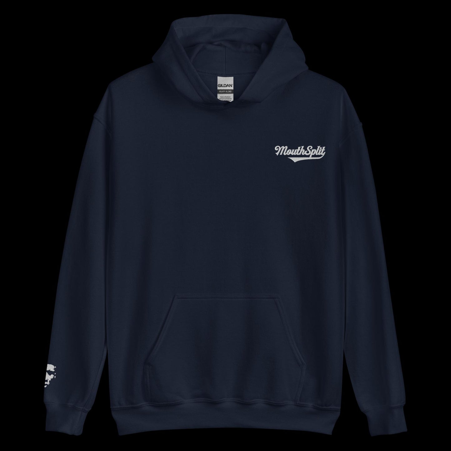 MouthSplit Cursive Embroidered Hoodie