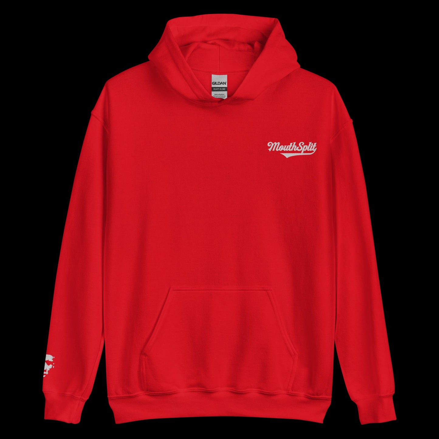MouthSplit Cursive Embroidered Hoodie