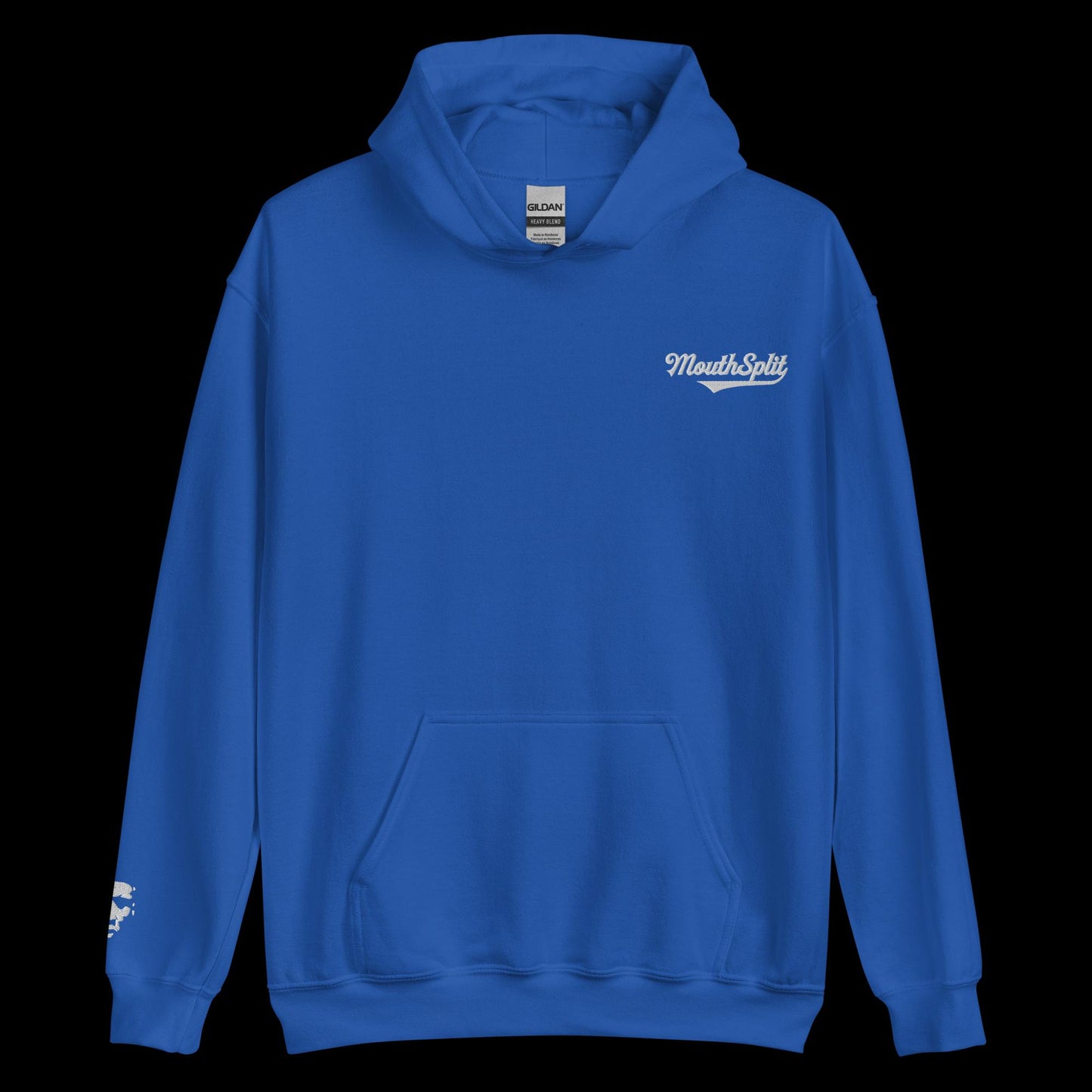 MouthSplit Cursive Embroidered Hoodie