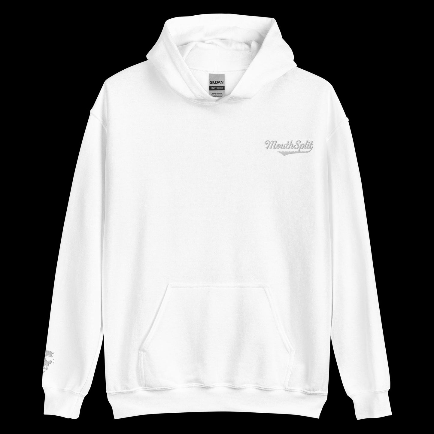 MouthSplit Cursive Embroidered Hoodie