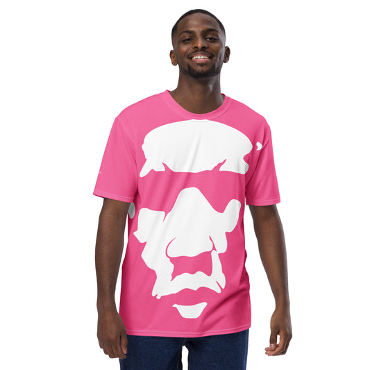 Men's Custom Captain Struggle Pink Tee Shirt