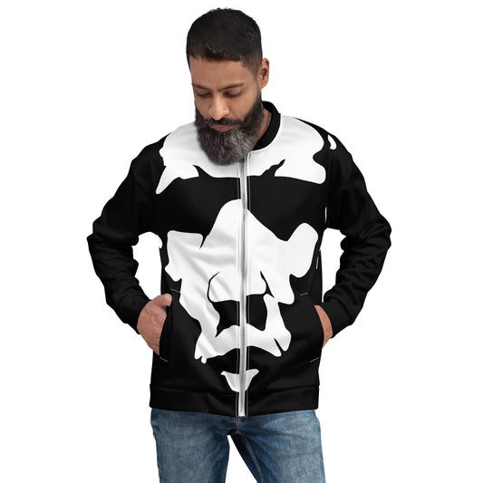 Mouth Split Gear Black Unisex Bomber Jacket